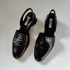 NWOT Fausto Santini Mid Heels Slingback Pumps